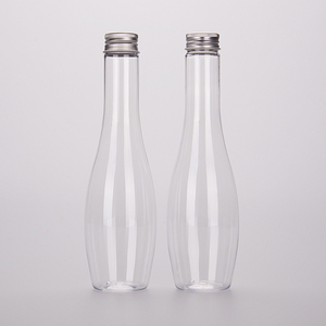 Customize 300ml 400ml <strong>500ml</strong> Transparent Long-Necked <strong>PET</strong> Plastic <strong>Bottle</strong> With Caps <strong>for</strong> Juice <strong>Water</strong> Drink Packing