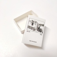Boîte d'emballage d'allumettes de cadeau noir blanc direct d'usine avec des ensembles d'allumettes