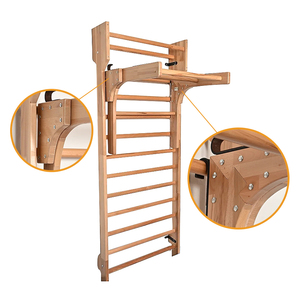 <span class=keywords><strong>Spalliera</strong></span> Svedese da Parete <span class=keywords><strong>per</strong></span> Bambini e Adulti <span class=keywords><strong>in</strong></span> <span class=keywords><strong>Legno</strong></span> Attrezzo da Ginnastica <span class=keywords><strong>Palestra</strong></span> Domestica da Interno - Product Image 4