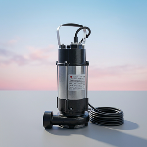 Pompe à eaux usées submersible professionnelle SS SAMSON V750 pour les maisons familiales, 0,75 CV, débit de 300 L/min, sortie de 7,5 m, durable et professionnelle - Product Image 1