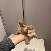 Ensemble de peluches Smaggies mignonnes et miniatures, jouets en peluche doux représentant des animaux de la forêt, singe, lapin, éléphant, renard, ours, hippopotame, cadeau de Noël pour bébé