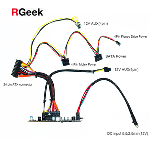 RGeek DC 12V Pico <span class=keywords><strong>PSU</strong></span> 300W mATX Pico Power 24PIN <span class=keywords><strong>ATX</strong></span> <span class=keywords><strong>ITX</strong></span> Interruptor de fuente de alimentación <span class=keywords><strong>Mini</strong></span> <span class=keywords><strong>ITX</strong></span> PC Placa de fuente de alimentación - Product Image 4