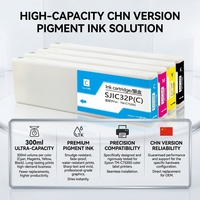 Cartucho de Tinta ZHIMO de 300 ml con Pigmento, Versión CHN SJIC32P, para Impresora Epson TM-C7520G