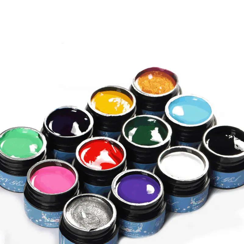 12 Colors Gel Nail Polish 3D Painting UV/LED Gel Nail Art Wire Drawing Semi-permanent Gel Nail Polish