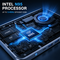 Ordinateur portable tactile 2-en-1 de 14 pouces, tout neuf, Intel N95 Quad Core 3,46 GHz, 12 Go de RAM LPDDR4, Windows 11 Home, SSD, métal