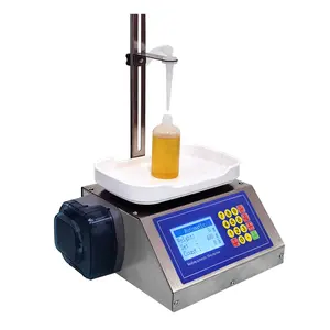 Muito mais popularidade semi automático pesando controle digital pequena empresa garrafa azeite coco óleo máquina de enchimento