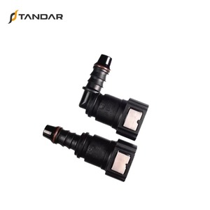 3/8 "9.89mm connecteur sous vide à 180 ou 90 degrés connecteur rapide de carburant remplacement de <span class=keywords><strong>ligne</strong></span> de carburant en Nylon - Product Image 5