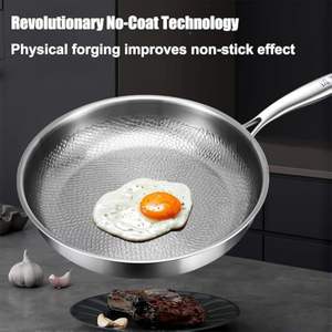 Pure Titanium Hammered Frying Pan for Professional Kitchen Cooking - Product Image 2