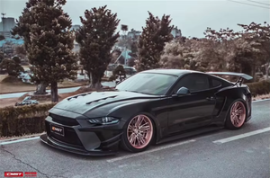 Difusores Delanteros y Traseros Estilo CMS-T y Alerones Anchos para Ruedas, Montaje con Pernos, Venta Directa <span class=keywords><strong>de</strong></span> Fábrica para Mustang 2018-2022 - Product Image 3