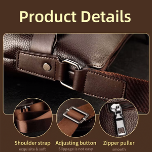 Sac à Bandoulière Traversin <span class=keywords><strong>Homme</strong></span> Tendance 2025, Sacoche Messager Luxe Affaires Décontracté - Product Image 6