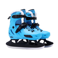 Patins à glace pour femmes, hommes et enfants, patins à glace pour débutants et avancés, patins à glace sur glace réelle, vente en gros, adulte, dessus en PP, semelle extérieure en plastique