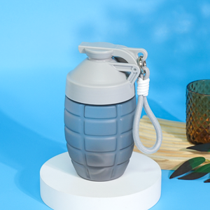 High Quality Food Grade Protein <b>Shaker</b> <b>Bottle</b> with Unique Shape and Ball for Sports Supplement Mixing - Product Image 5