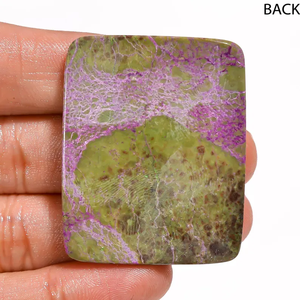 อัญมณีขัดมัน atantisite ระดับพรีเมี่ยมอัญมณีขัดเงาสีเขียวสดใสสีม่วง - Product Image 4