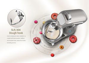 <span class=keywords><strong>Robot</strong></span> de cuisine AC/DC de haute qualité <span class=keywords><strong>pour</strong></span> mélanger <span class=keywords><strong>le</strong></span> <span class=keywords><strong>pain</strong></span> gâteau planète pâte mélangeur de nourriture polyvalent - Product Image 4
