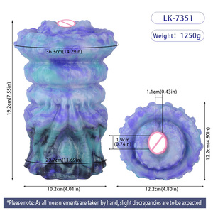 LK-7351 Tentacle Donut Fantasy Creature Silicone Male Stroker, Octopus Design, Single Channel, Strong Enveloping Sensation - Product Image 5