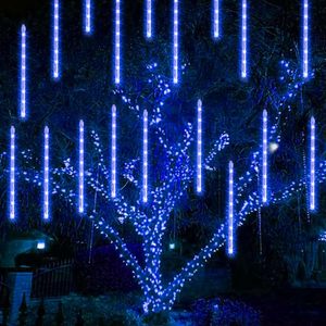 Luces de Navidad con Efecto de Lluvia de Meteoros, Luces LED de Exterior en Forma de Gota de Lluvia, Impermeables, para Jardín, Patio, Decoración Navideña - Product Image 3