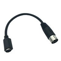 5-poliger DIN-Stecker Mini DIN 6-poliger Adapter kabel 0,15 m PS2-Tastaturmaus für Retro-Konsole 4K-PVC für Monitor computer