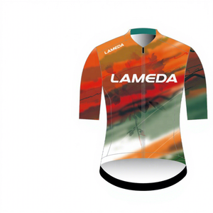 Maglia da <span class=keywords><strong>Ciclismo</strong></span> <span class=keywords><strong>Professionale</strong></span> Personalizzata OEM <span class=keywords><strong>Abbigliamento</strong></span> da Bici per Uomo e Donna Asciugatura Rapida Senza Cuciture - Product Image 1