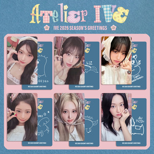 Set de 6 Fototarjetas Brillantes KPOP IVE 2026 Season's Greetings, <span class=keywords><strong>Wonyoung</strong></span>, Liz, Rei, Versión WM, Lindas Tarjetas Lomo de Selfies, Regalos de Cumpleaños para Fans - Product Image 4