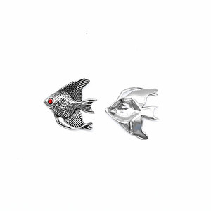 yunnique – pendentif en forme de poisson en acier inoxydable, pour la fabrication de bracelets, composant de bijoux de forme irrégulière, GZY-PJ0176 - Product Image 2
