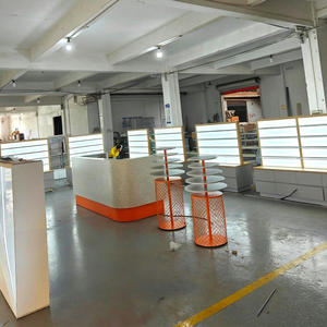 Modern Minimalist Optical Store Interior Custom Eyewear <b>Display</b> <b>Cabinets</b> LED Modular Wood Glass Retail Fixtures Shopfitting - Product Image 3