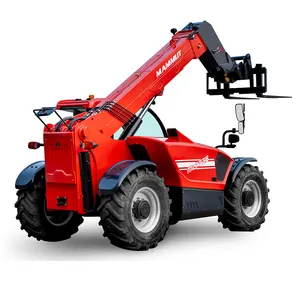 Mammut 4X4 4WD tele Mini teleskopik roda pemuat wadah Forklift 3ton 3.5ton 4ton teleskopik Boom Forklift