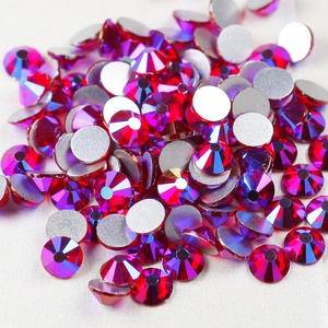 DIYカップヘルメットガラスストーンフラットバックコールドフィックスノンホットフィックスクリスタルサイアムABラインストーン工場卸売 - Product Image 2