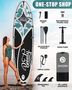 Tabla de Paddle Surf Hinchable OEM al por Mayor de Material Drop Stitch 11'x33"x6'' DR07 Construcción Robusta - Product Image 6