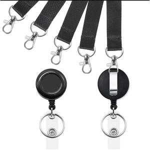 Juego de Cordones con Hebilla Fácil de Tirar de 1.5 cm, Porta Tarjetas Desmontable, Cordón de Poliéster para Identificación de Estudiantes y Trabajo - Product Image 2