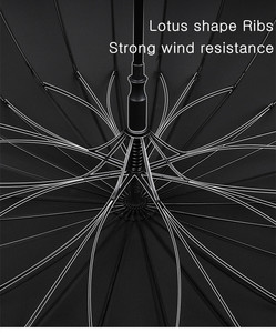 <span class=keywords><strong>Parapluie</strong></span> automatique de <span class=keywords><strong>luxe</strong></span> pour femmes et hommes, design personnalisé, ouverture automatique, manche en bois, 24 baleines, 110 cm, style minimaliste, <span class=keywords><strong>parapluie</strong></span> coupe-vent - Product Image 4