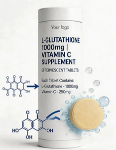 Suplemen Vitamin C Ausreson L-glutathione 1000mg Label Pribadi Pemutih Kulit Tablet Effervescent L-glutathione - Product Image 2