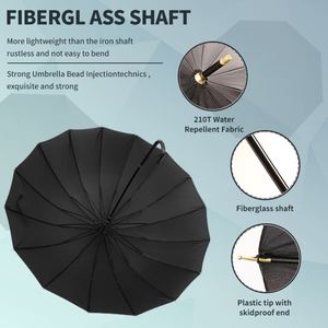 Sombrilla de Lujo Personalizada para Golf, Impermeable, Grande, para Exteriores, con Luces Solares - Product Image 2