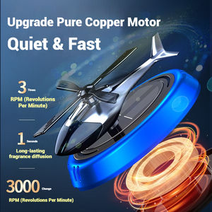 Diffuseur d'air solaire rotatif pour voiture, vente chaude, aromathérapie, accessoire intérieur de voiture, design hélice pour parfum et odeur - Product Image 5