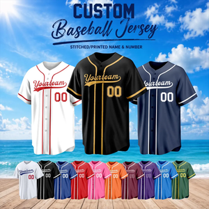 Maillot de baseball personnalisé, design aux couleurs de l'équipe italienne avec emblème, fabrication OEM POD, nom et numéro d'équipe personnalisés, maillot de sport pour homme - Product Image 2