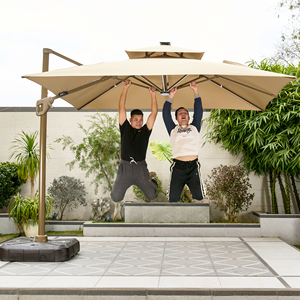 2025 nuevo sol impermeable <span class=keywords><strong>Patio</strong></span> jardín exterior paraguas energía Solar luz LED - Product Image 5