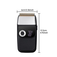 Tondeuse à barbe et cheveux électrique avec chargeur Type-C sans fil, double lame pour usage domestique et en camping-car