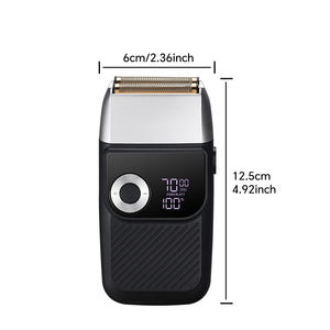 เครื่องโกนหนวดไฟฟ้าแบบชาร์จ Type-C พร้อมใบมีดคู่สำหรับโกนผมและหนวด - Product Image 2