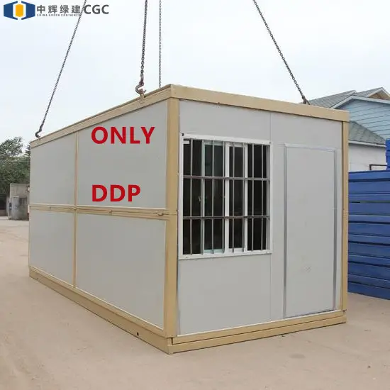 Cgch 20ft 40ft Prefab Vouwen Container Klaar Gemaakt Geprefabriceerde Thuis Modulaire Huis Voor Personeel Slaapzaal Vouwen Container Huis