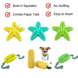 Kinghon Eco-Friendly TPR Rubber <b>Toothbrush</b> Toy Squeaky Dog Chew Toys with Corn Grits Chewable Chewable Toy - Product Image 6