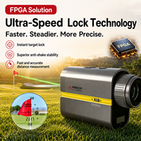 Télémètre laser de golf extérieur OEM ODM avec support magnétique, interrupteur de pente, rechargeable USB-C, haute précision 0-2000m, IP54