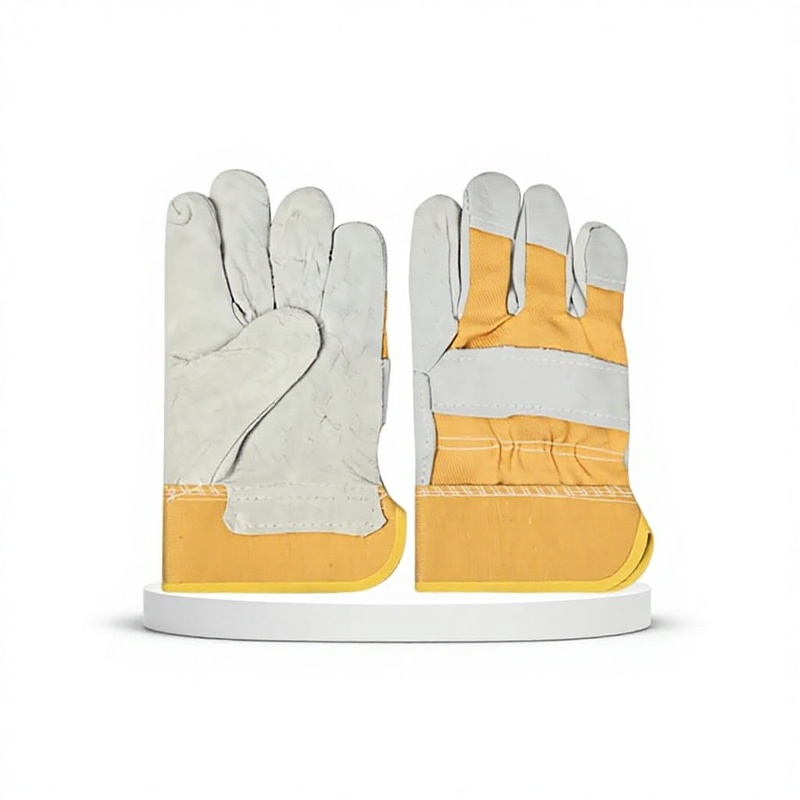 Canvas Double layer Thickened Welding Gloves