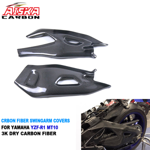 AISKA Protectores de Basculante de Motocicleta 100% Fibra de Carbono Seca 3K para <span class=keywords><strong>Yamaha</strong></span> YZF-R1 R1M <span class=keywords><strong>2015</strong></span>+ <span class=keywords><strong>MT</strong></span>-<span class=keywords><strong>10</strong></span> 2017+ - Product Image 1
