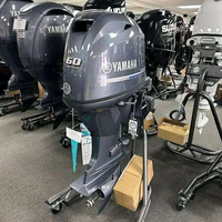 Motor fueraborda Yamaha de 60 HP, 4 tiempos, eje de 20 pulgadas, arranque eléctrico, control remoto