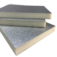 Ventilation Sandwich conduits d'air panneau Composite en aluminium PU panneau pré-isolé avec feuille d'aluminium des deux côtés pour pièce de système HVAC
