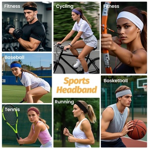 Diadema Deportiva Ancha <span class=keywords><strong>El</strong></span>ástica <span class=keywords><strong>para</strong></span> Mujer, Sin <span class=keywords><strong>El</strong></span>ástico, con Lazo, <span class=keywords><strong>para</strong></span> Deportes <span class=keywords><strong>y</strong></span> Entrenamiento - Product Image 3