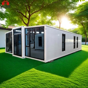 Maison conteneur extensible préfabriquée <span class=keywords><strong>en</strong></span> panneaux sandwich d'acier, design moderne respirant, utilisation hôtelière, hauteur supplémentaire de 40 pieds, intérieur de 2,4 m - Product Image 3