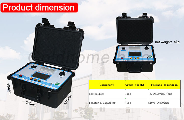 HMCOP-80kv Cao Áp Máy Phát Điện Cáp Thiết Bị Kiểm Tra VLF AC Hipot Tester