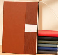 Carnet A5 professionnel à couverture rigide en PU, imperméable, 100 feuilles lignées, logo personnalisé, agenda de bureau promotionnel
