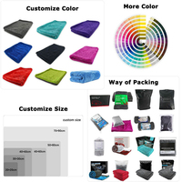 Serviette de lavage de voiture en microfibre à séchage rapide 1200gsm 1600gsm, double face, super absorbante, avec logo personnalisé