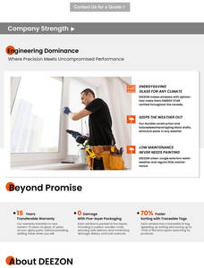 Ventana de Toldo Moderna de Triple Panel de Aleación de Aluminio con Certificación Australiana DEEZON para Cocina y Uso Doméstico en Villas - Product Image 6